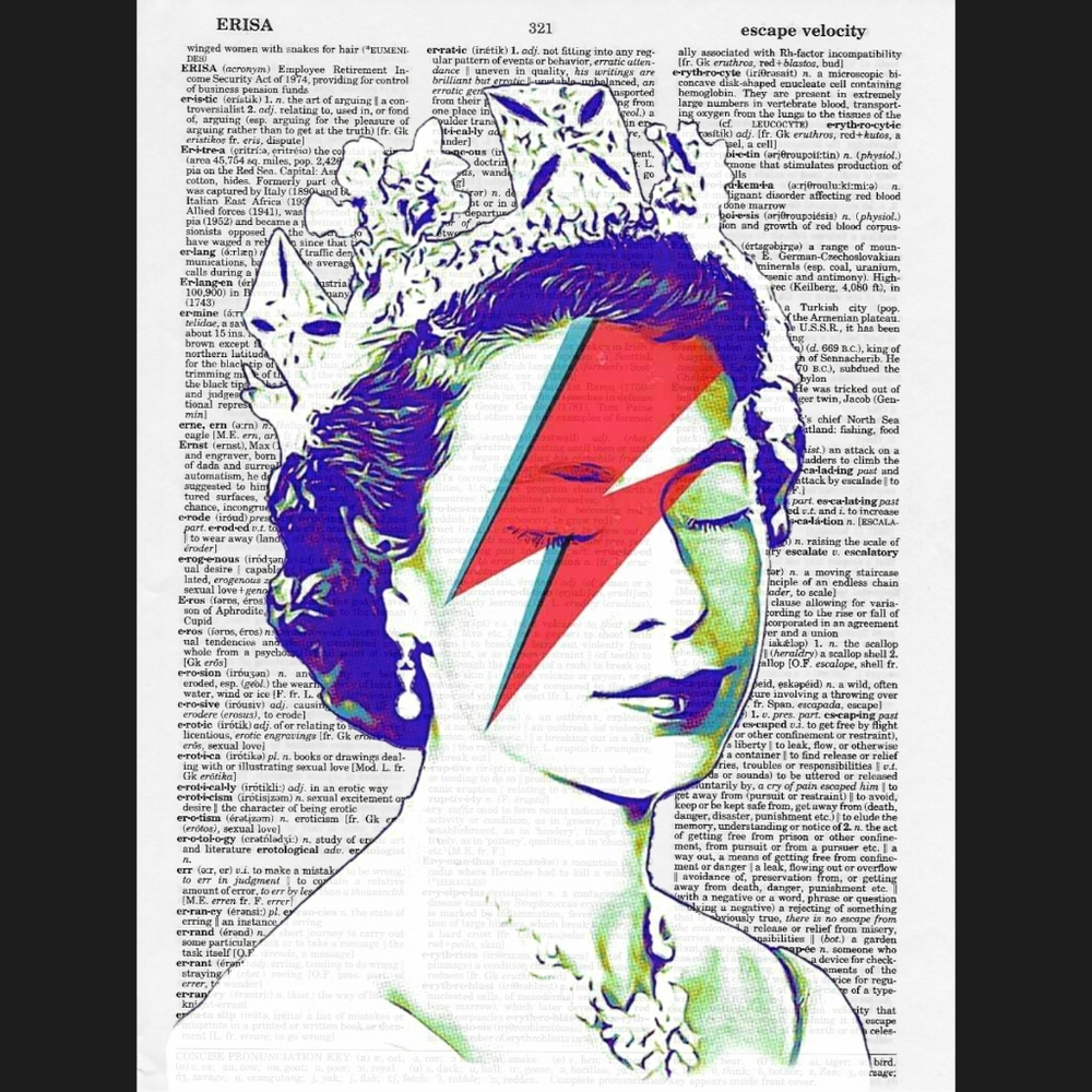 Queen Elizabeth Vintage Dictionary Art Print Decor - Picture 4 of 4